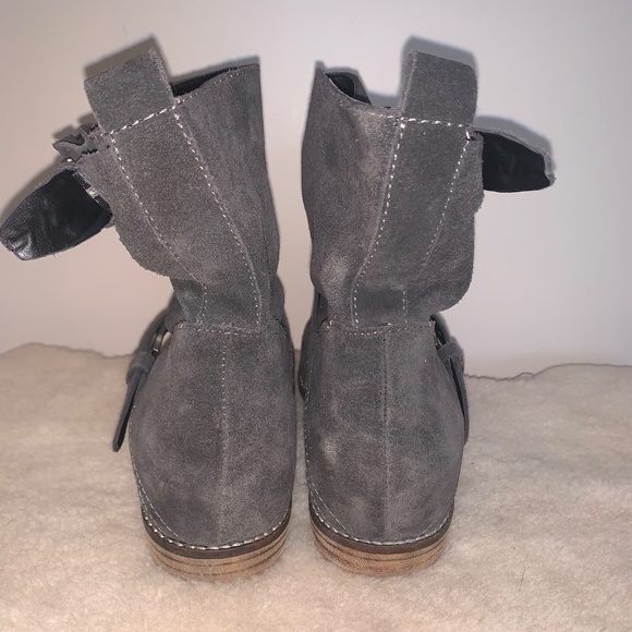 Dolce Vita Prestley Wedge Boots Suede Leather 9.5 - Picture 5 of 11